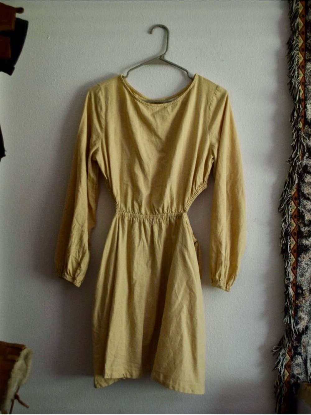 ▪️ Universal Thread • Long-Sleve Mini Dress in Cream • Womens Medium